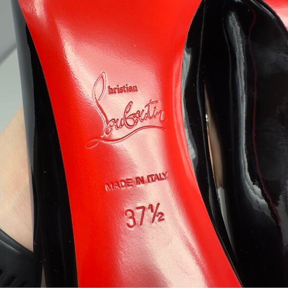 Christian Louboutin Kate 85 Patent Leather Heels Size 37.5 - Picture 10 of 10
